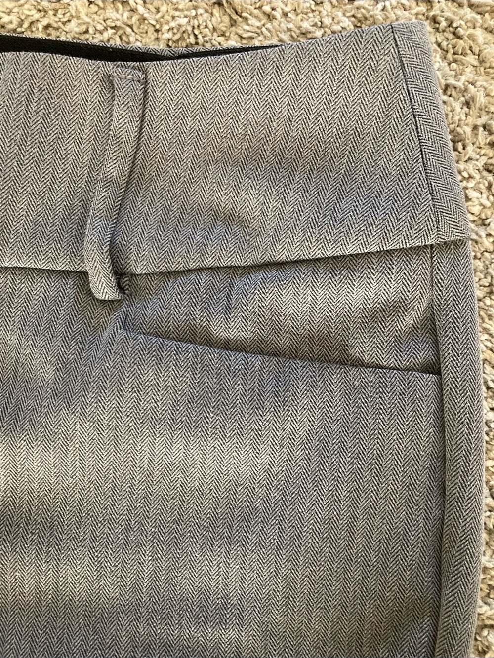 Apt. 9 Gray Women's Herringbone Dress Pants - Picture 3 of 6